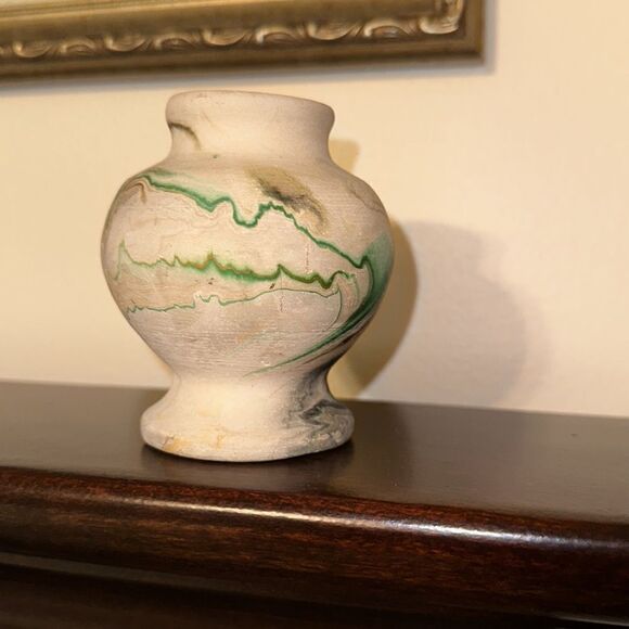 Vintage NEMADJ POTTERY Handmade Stoneware Mini Vase - Picture 3 of 6